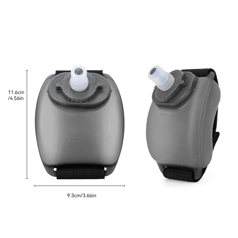 Hot Selling Silicone Lightweight Leak-proof Outdoor Running Wrist Water Bottle Handheld Wrist Sports Water Bottle For Running