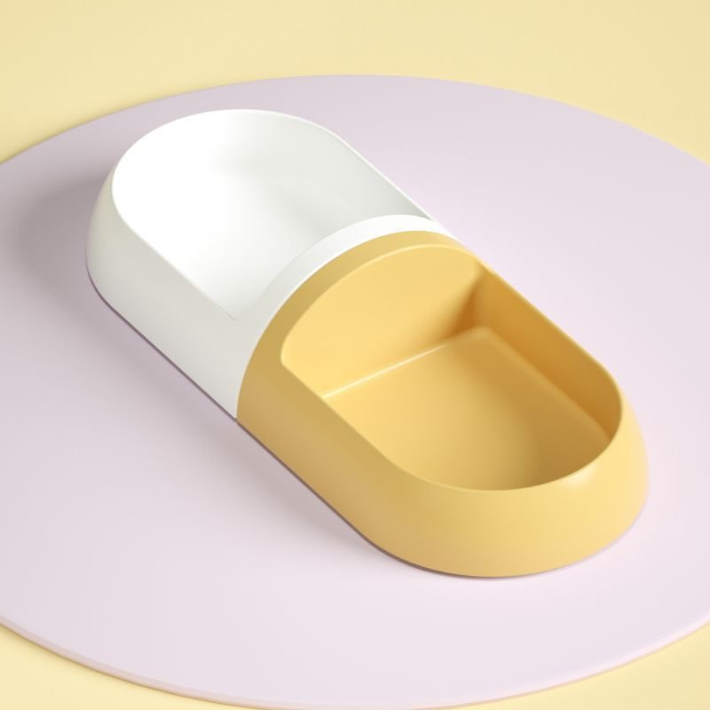 Pet Capsule Combination Water Bowl Cat Easy To Clean Bowl Pet Bowl Feeder Cat Puppies Food Basin