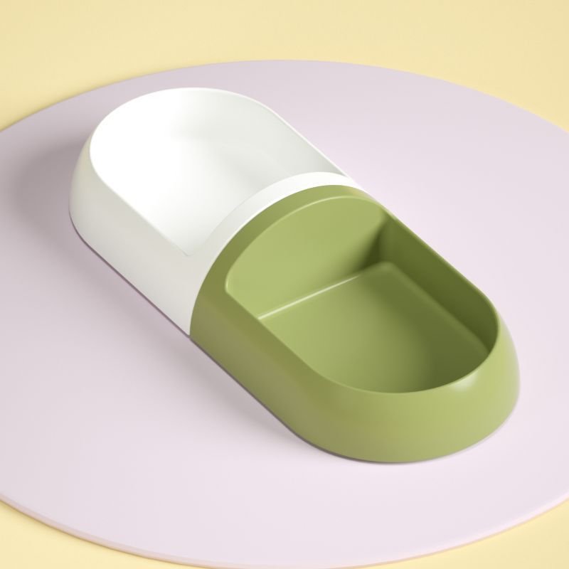 Pet Capsule Combination Water Bowl Cat Easy To Clean Bowl Pet Bowl Feeder Cat Puppies Food Basin