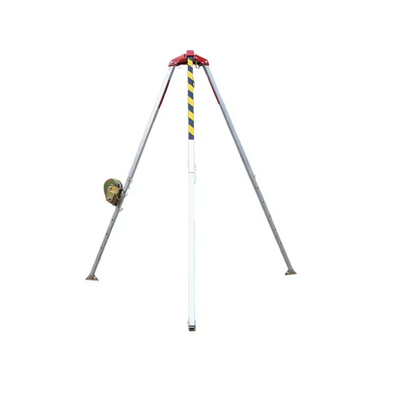 Rescue equipment outdoors Fire fighting aluminum Safety emergency rescue tripod with hand winch