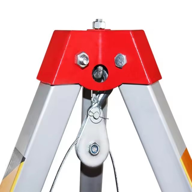 Rescue equipment outdoors Fire fighting aluminum Safety emergency rescue tripod with hand winch