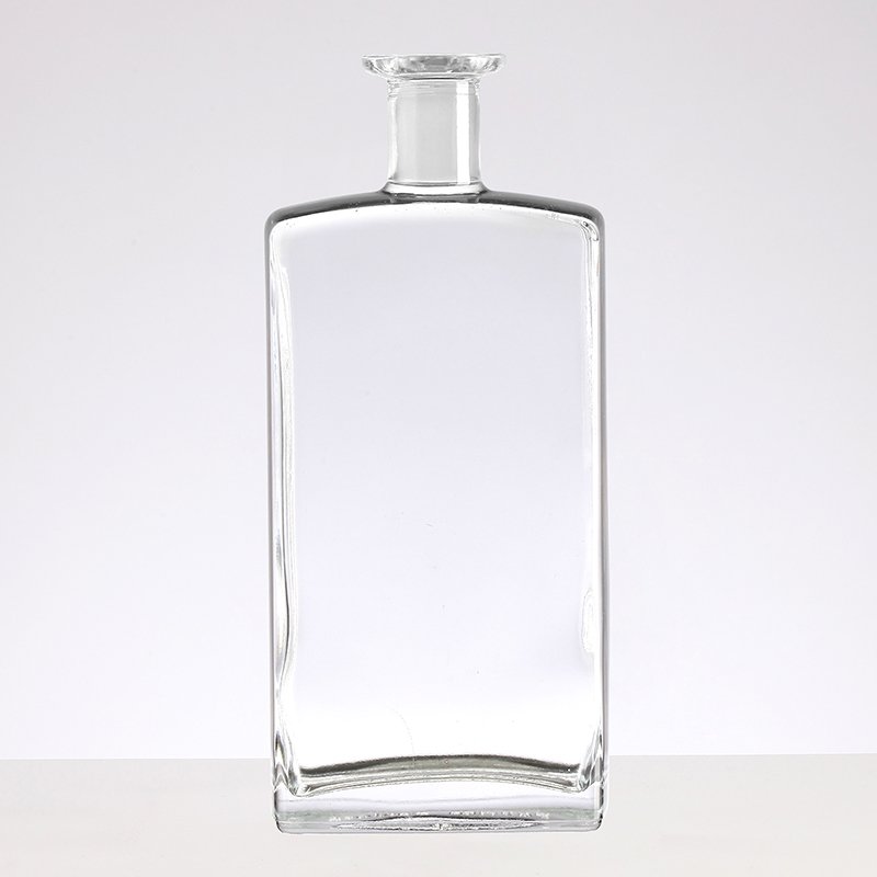 GY small glass bottle 100ml 200ml 375ml whisky vodka glass bottle with cork stopper