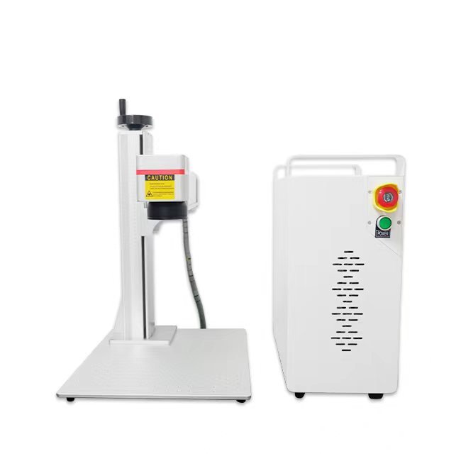 2024 new discount !20w 30w split laser marking machine with safety enclosed cabinet type optional fiber laser marking machine