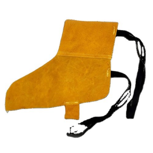 Split Low Ankle Leg Guard Welding Spats Flame Heat Abrasion Resistant Leather Working Welding Leg Guard Welding Foot Cover
