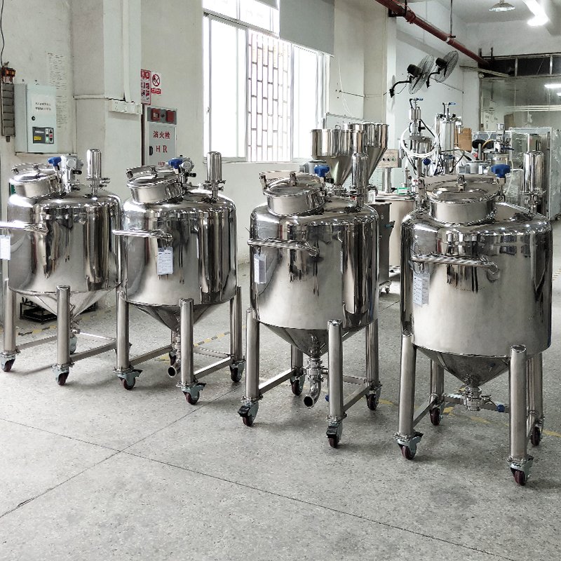 Lienm Chemical Machinery Pneumatic Stainless Steel Mixing Tank Detergent Liquid Soap Making Machine Mixer