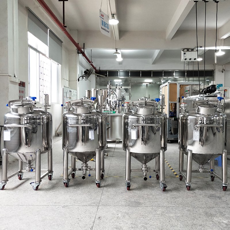 Lienm Chemical Machinery Pneumatic Stainless Steel Mixing Tank Detergent Liquid Soap Making Machine Mixer