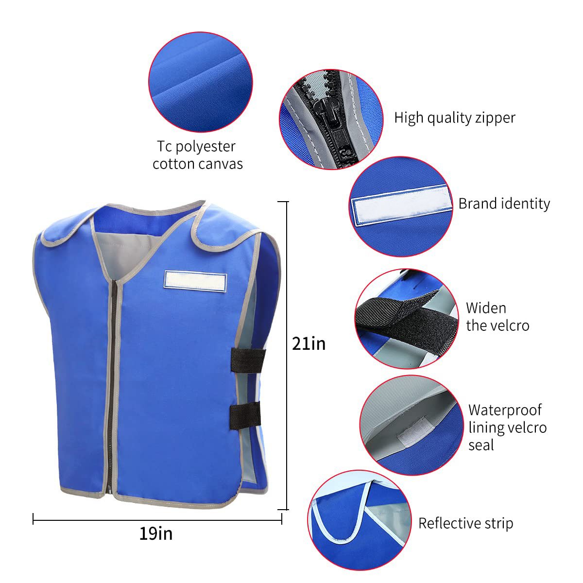 Hot Weather Ice Reflective Cooling Vest for Men&Women with Pockets water body cooling vest for people Working in the Heat