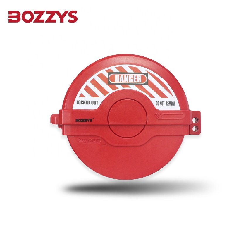 BOZZYS Rotating Foldable Gate Valve Lockout with 3 Padlocks Hole for Handwheel Dia from 127mm to 165mm