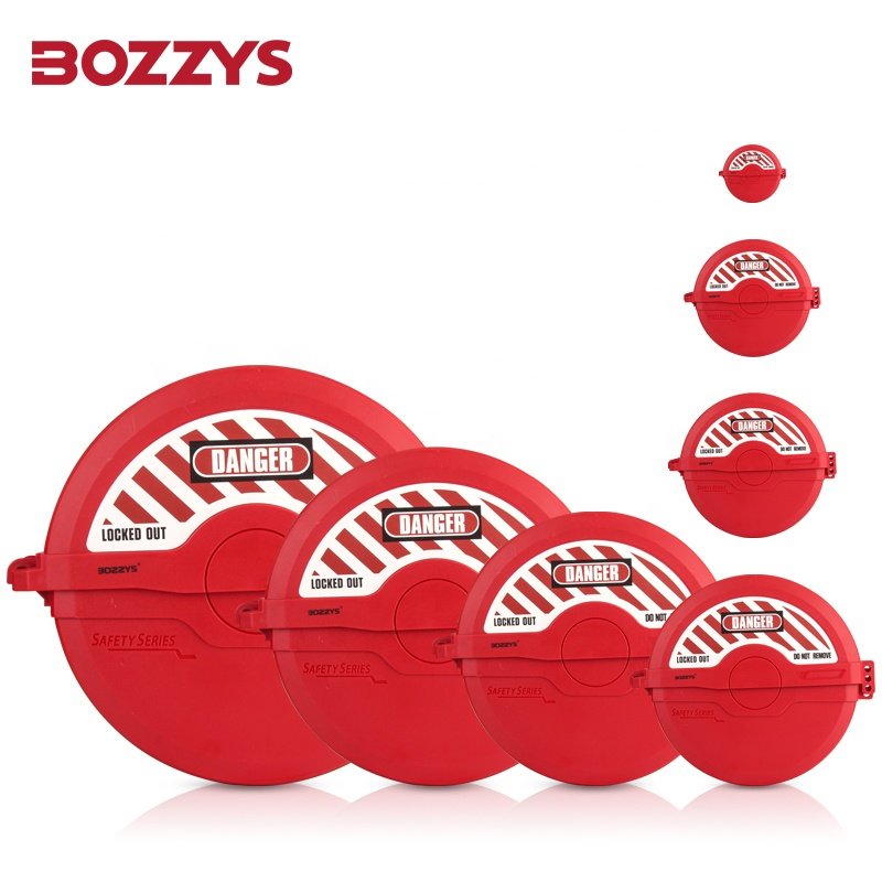 BOZZYS Rotating Foldable Gate Valve Lockout with 3 Padlocks Hole for Handwheel Dia from 127mm to 165mm