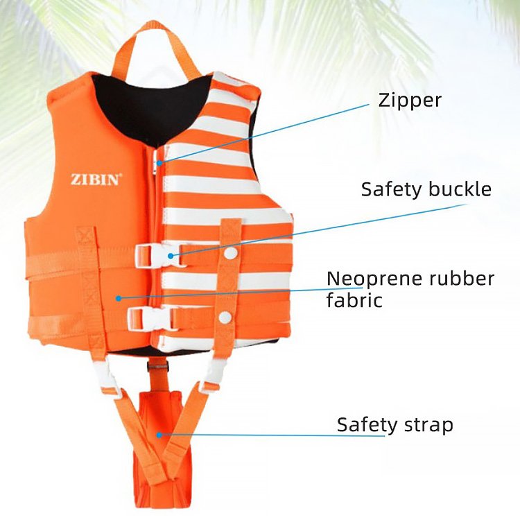 Water rescue neoprene comfort swimming high buoyancy float waterproof kids children life jacket vest