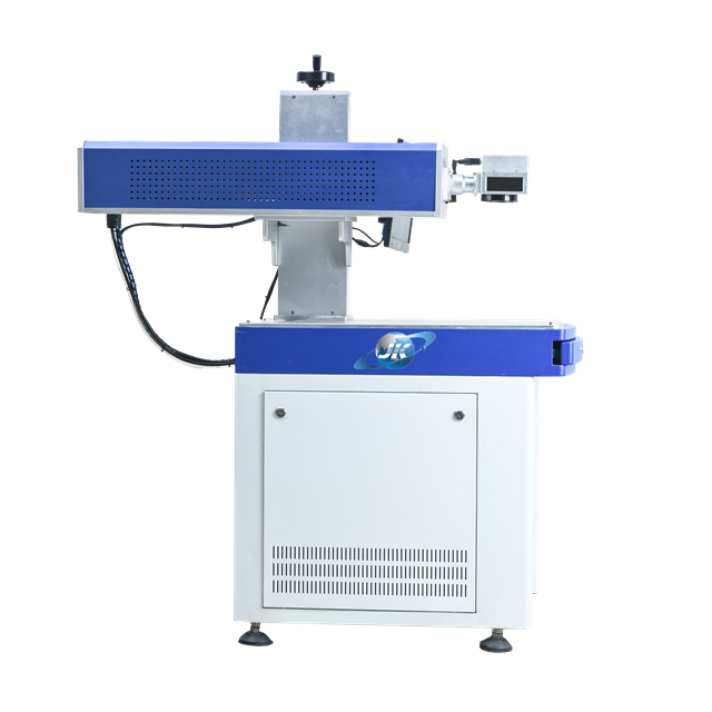 Wholesales price supply CO2 galvanometer laser engraving machine production line date durable laser coding marking machine