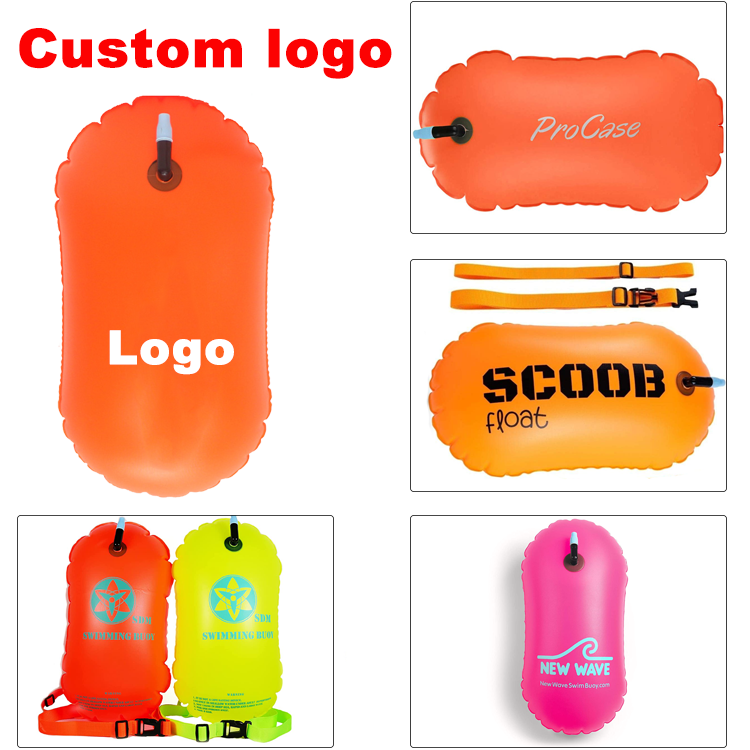 8kgs Waterproof Patented PVC Inflatable Water Sport Swimming Tow Float Dry Bag Open Water Swim Buoy