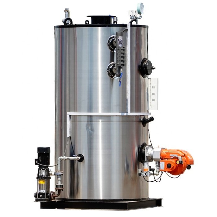 100 kg/h 200 kg 500Kg Small Vertical Diesel Oil Gas Fired Hot Water Boiler For Swimming Pool