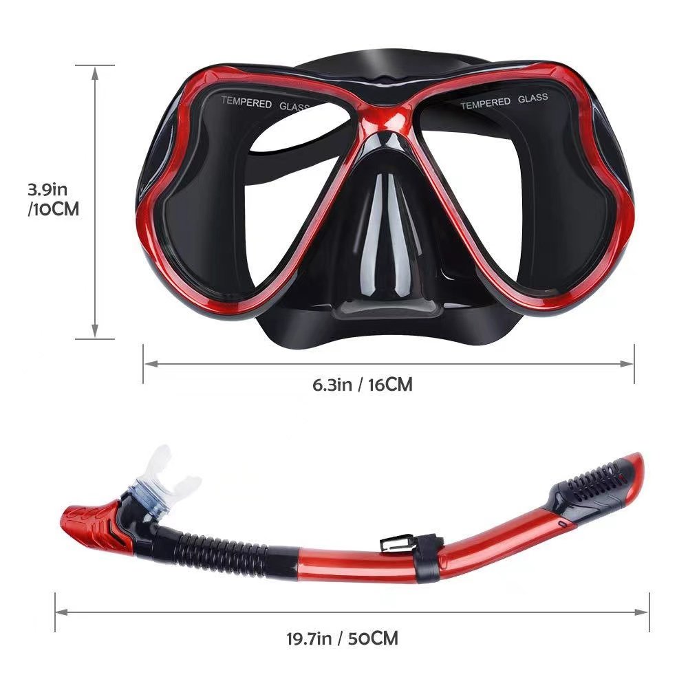 Outdoor Water Sports Scuba Wide Vew Mask Diving Snorkeling Mask Diving Equipment Set