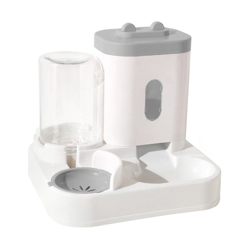 Pet feeding and drinking fountain, cat bowl, food utensils, dog and cat vertical rabbit ear water feeder, automatic pet bowl