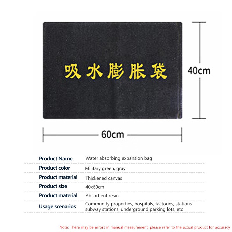 quick dam water activated automatic inflatable flood barrier preventing flood bags storm bag