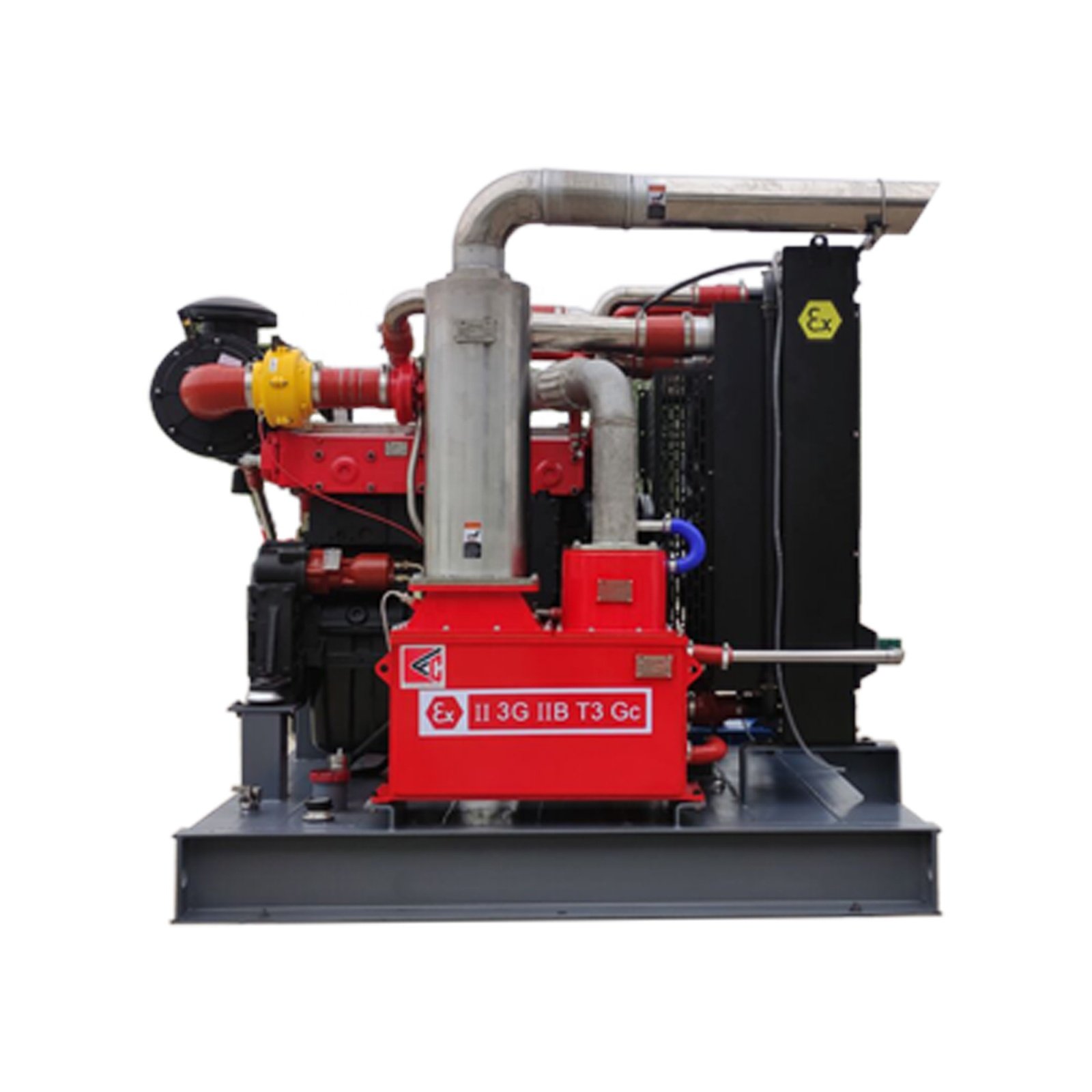 ATEX qualified explosion proof engine, generator, water pump set and air-comperssor set