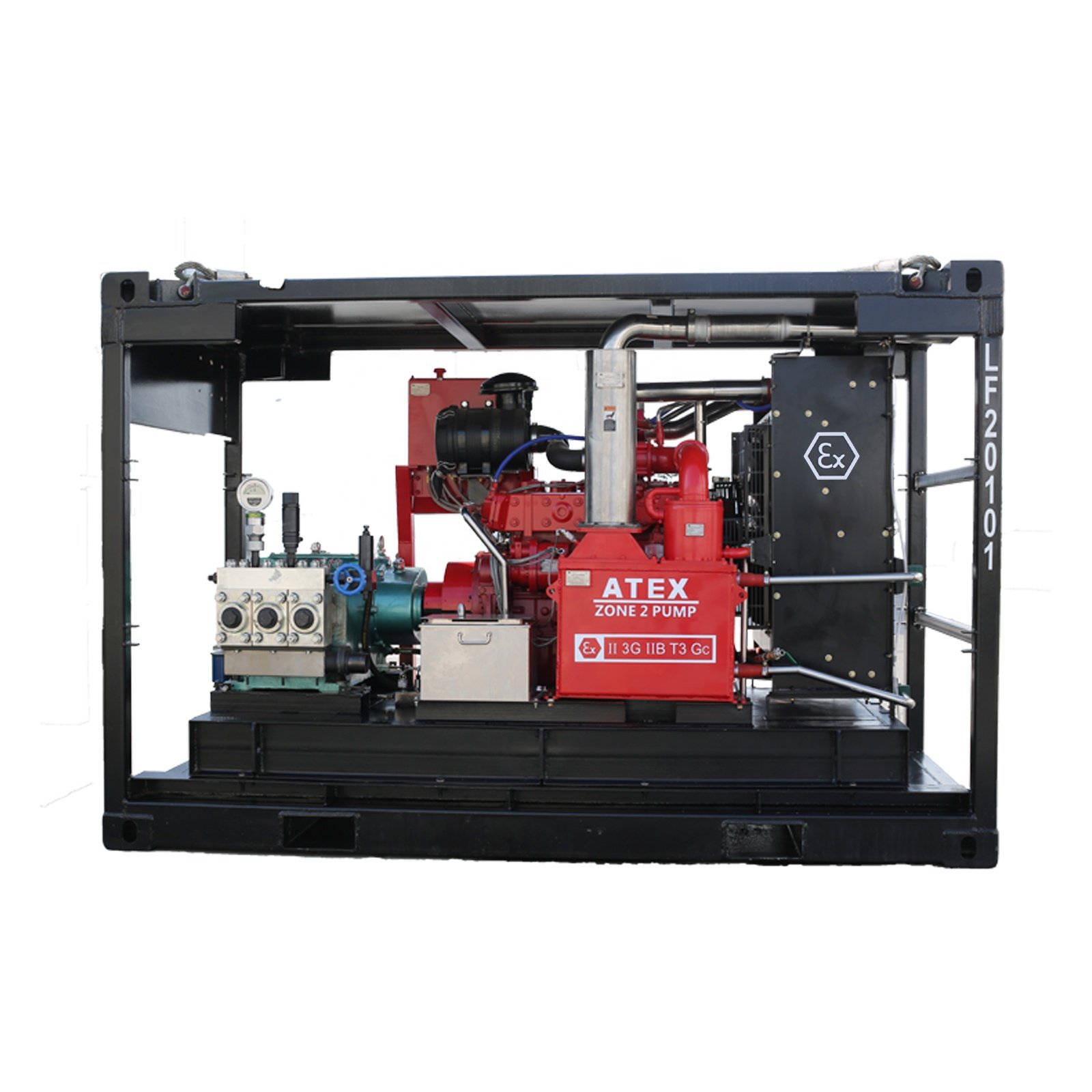 ATEX qualified explosion proof engine, generator, water pump set and air-comperssor set