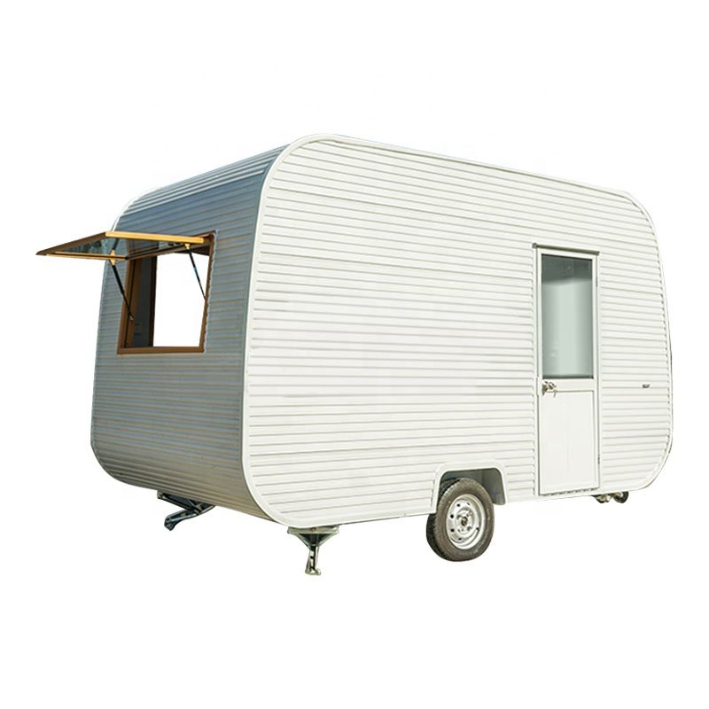 Solar Power Sushi Caravan Hot Dog Cart Coffee Truck with Fryer Food Street Vend Kiosk for America