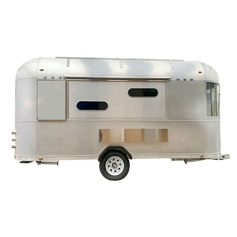 Solar Power Sushi Caravan Hot Dog Cart Coffee Truck with Fryer Food Street Vend Kiosk for America