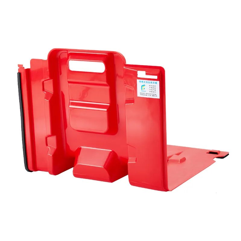 Plastic Water Flood Barrier Removable Portable Dam Light Water Safety Barrier Plastic Anti Flood Barrier