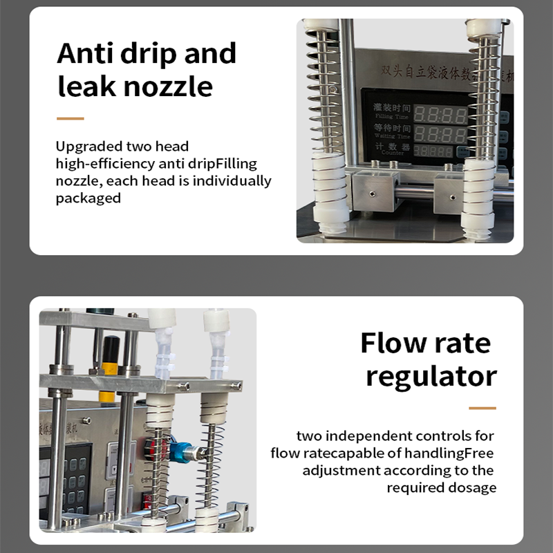Small enterprise bagged juice filling machine 250/500/1000ML automatic quantitative suction nozzle liquid filling machine