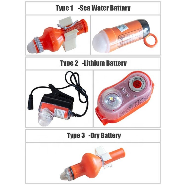 Water Rescue product Flashing Life Jacket Light Also For Immersion Suit
