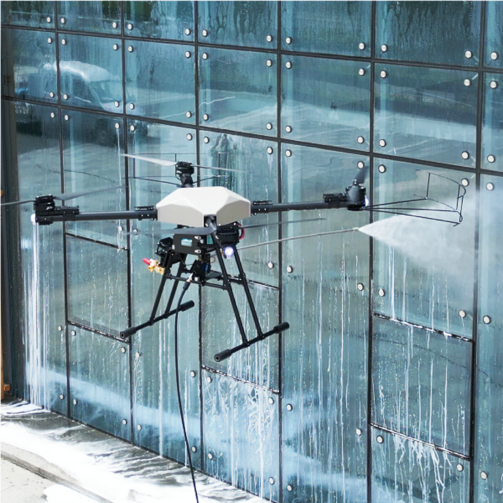 4000psi Ground Water Pump Pressure Work and Cleaning 100m Height Tall Buildings Easy to Operate Lower Cost Window Cleaning Drone