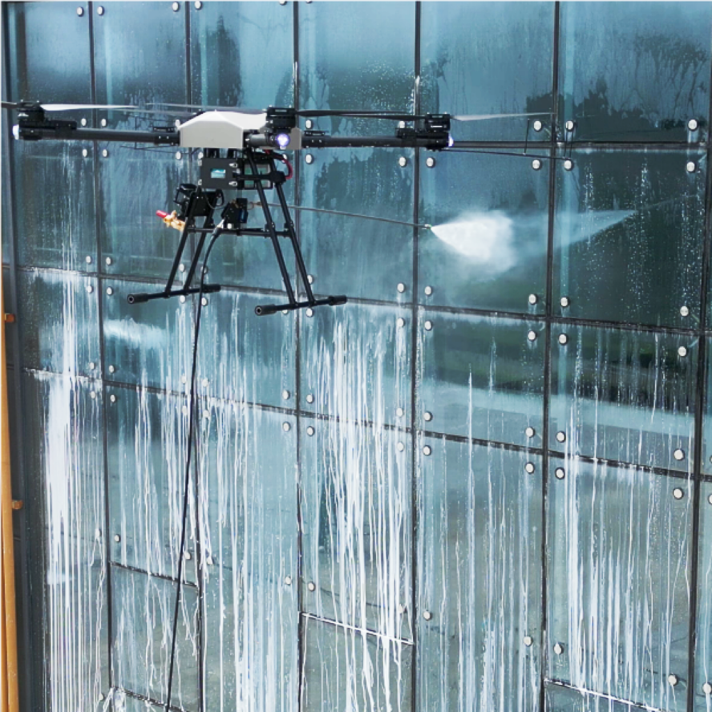 4000psi Ground Water Pump Pressure Work and Cleaning 100m Height Tall Buildings Easy to Operate Lower Cost Window Cleaning Drone