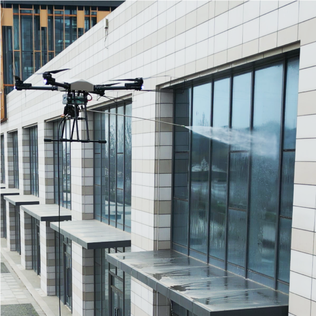 4000psi Ground Water Pump Pressure Work and Cleaning 100m Height Tall Buildings Easy to Operate Lower Cost Window Cleaning Drone