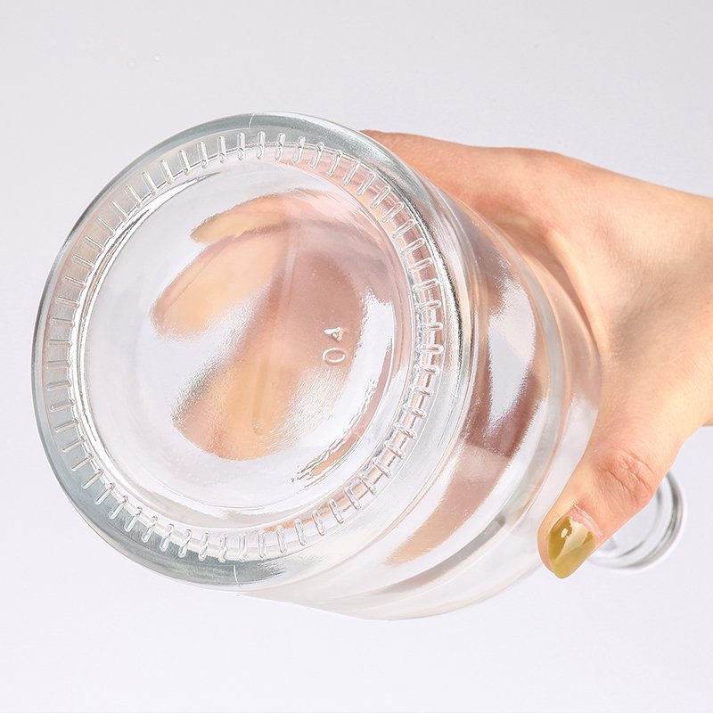 High Quality 500ml 750m unique Shape Glass Wine Bottle Transparent Red Wine Bottle