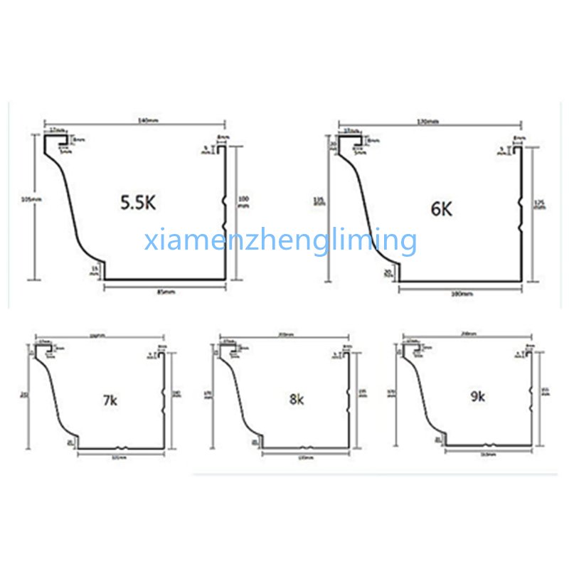 steel roofing metal water gutter roll forming making machine