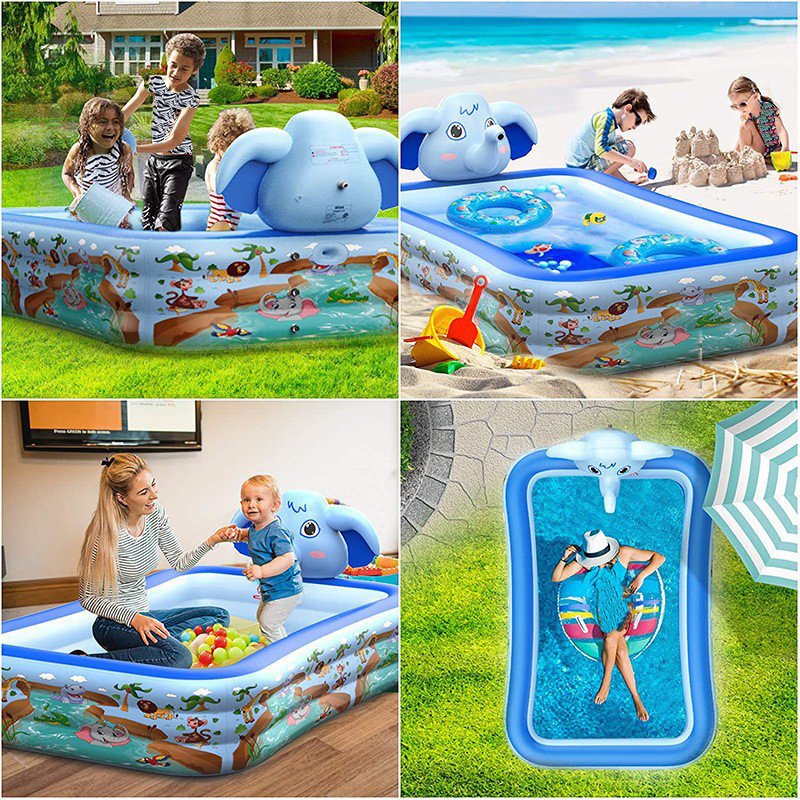 Hot Sell Inflatable Sprinkler Elephant Baby Play Swimming Pool Outdoor Amusement Toys
