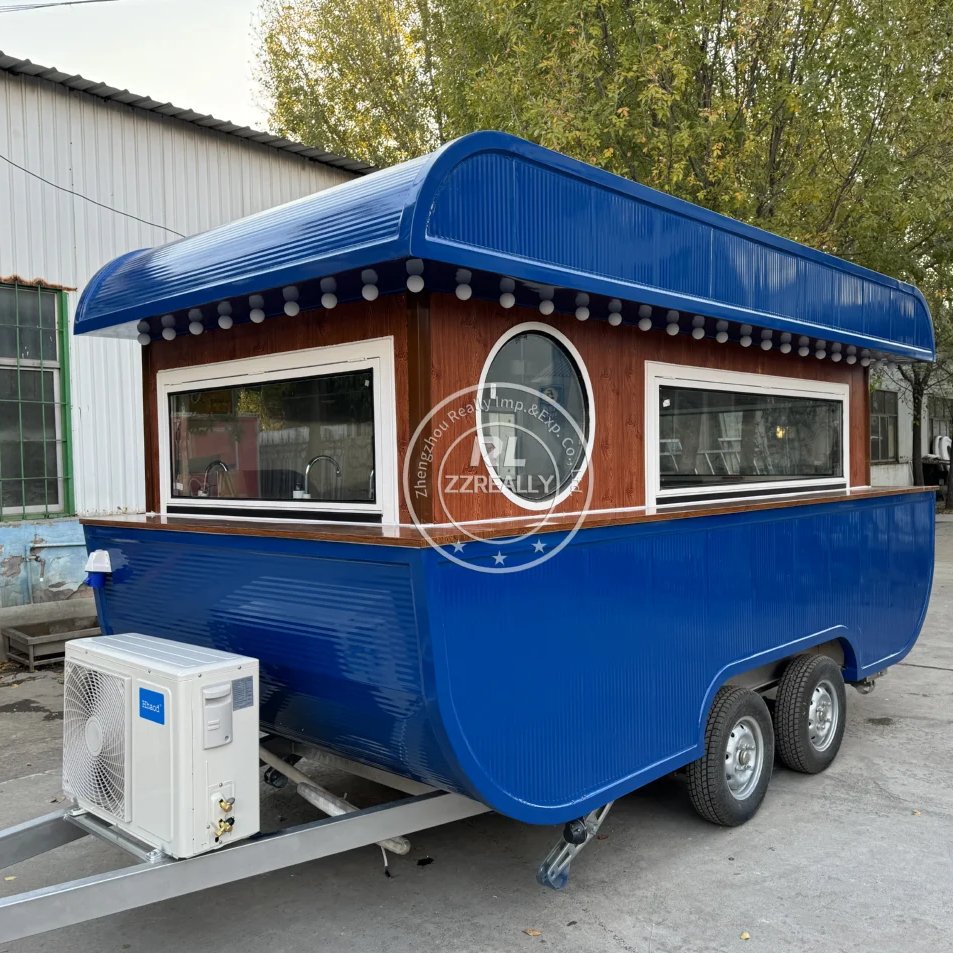 Mobile Street Food Trailers Fast Food Concession Trailer Towable Boat Trailers Boat Model With CE Certification & DO