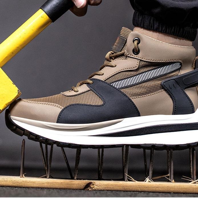 New Arrival summer water proof shoes men steel toe security sneaker slippers industrial safety boots