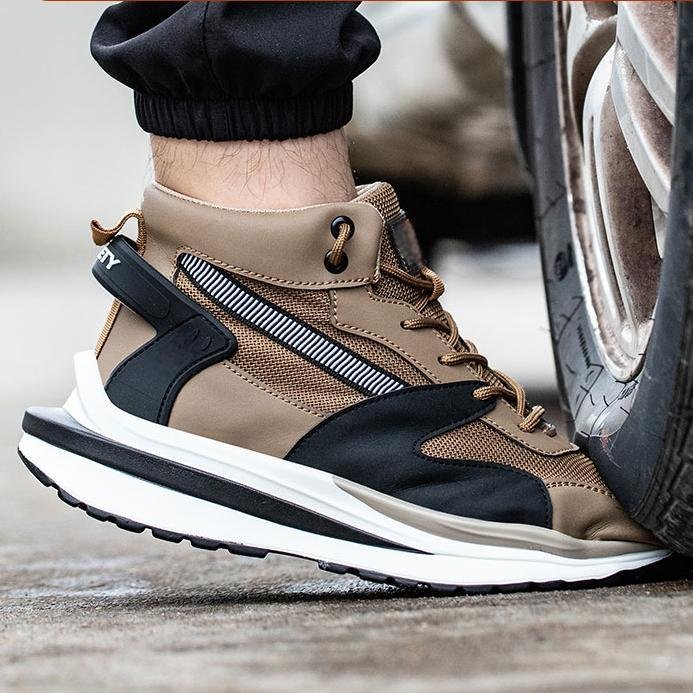 New Arrival summer water proof shoes men steel toe security sneaker slippers industrial safety boots