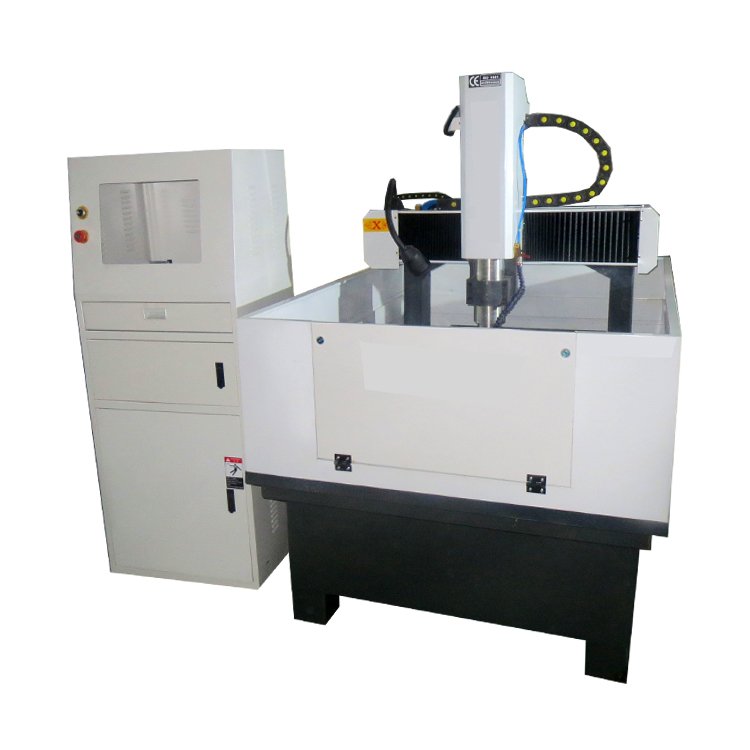 Half Cover 4040 6060 CNC Metal Mould Machine With Rotary Device For Metal Aluminum Brass 3D Mould Making
