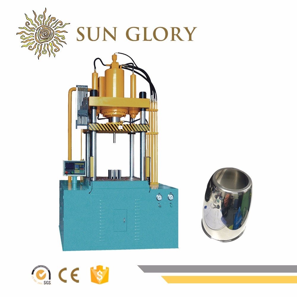 Sun Glory SG06-100 Double Protection Fast Working Hydraulic Pressing Machine Thermos Making Machine Flask Line