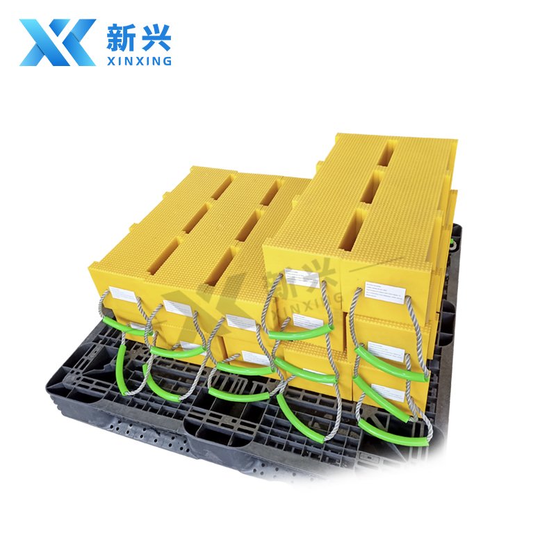 600*200*200mm Customized Anti-slip Uhmwpe Cribbing Blocks Stabilization Outrigger Crane Support Blocks