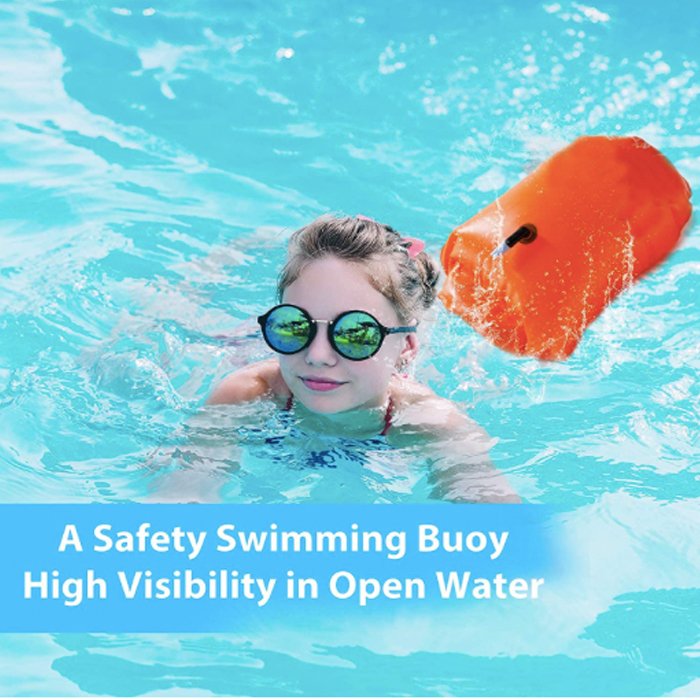 Waterproof Pull Children's Swimming Buoy Inflatable Dry Bag Swim Buoy Float for Swimming Safety