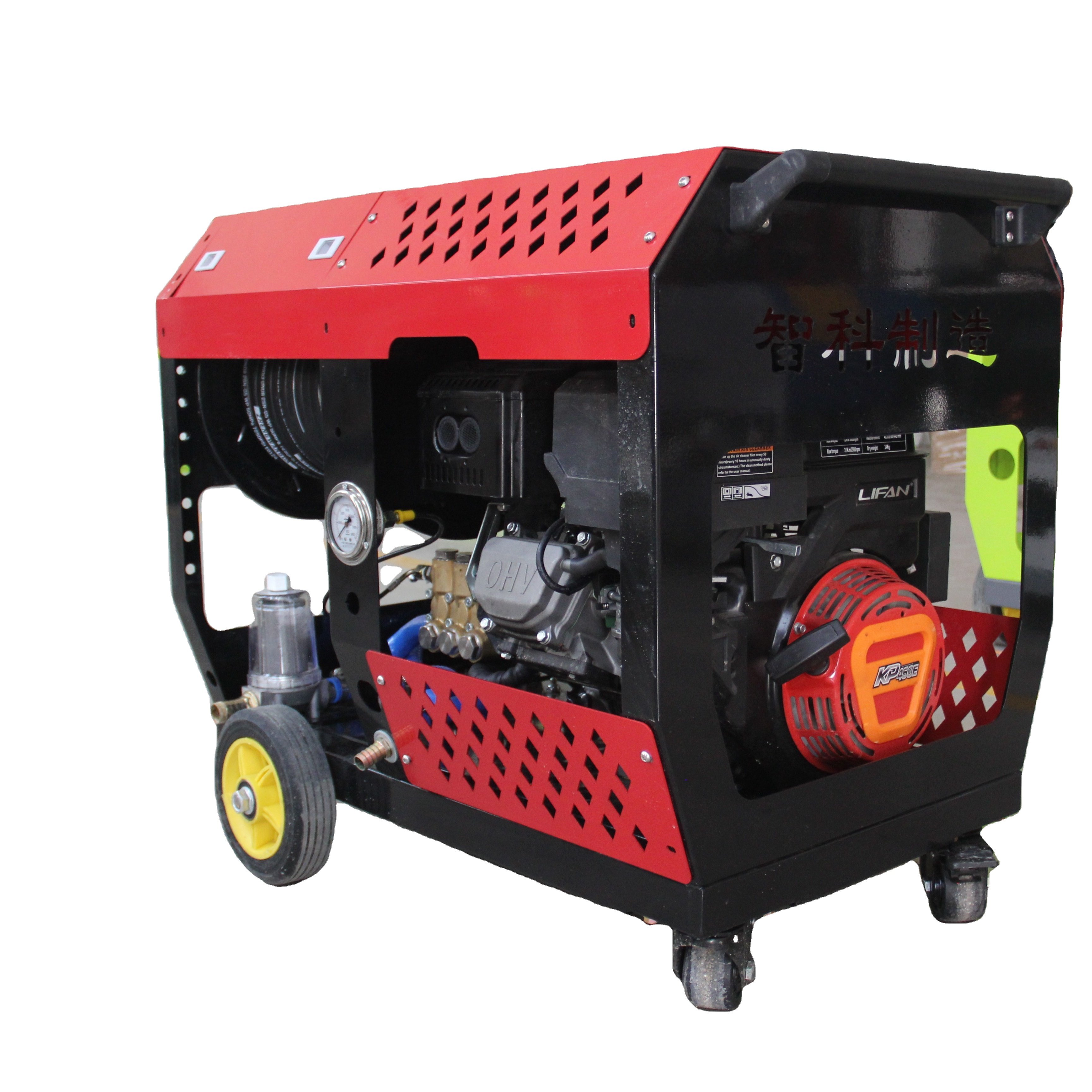 CHAWTEC Safety 200bar 20lpm Japanese engine sewer cleaning machine GASOLINE HIGH PRESSURE WASHER drain cleaner sewer jetting