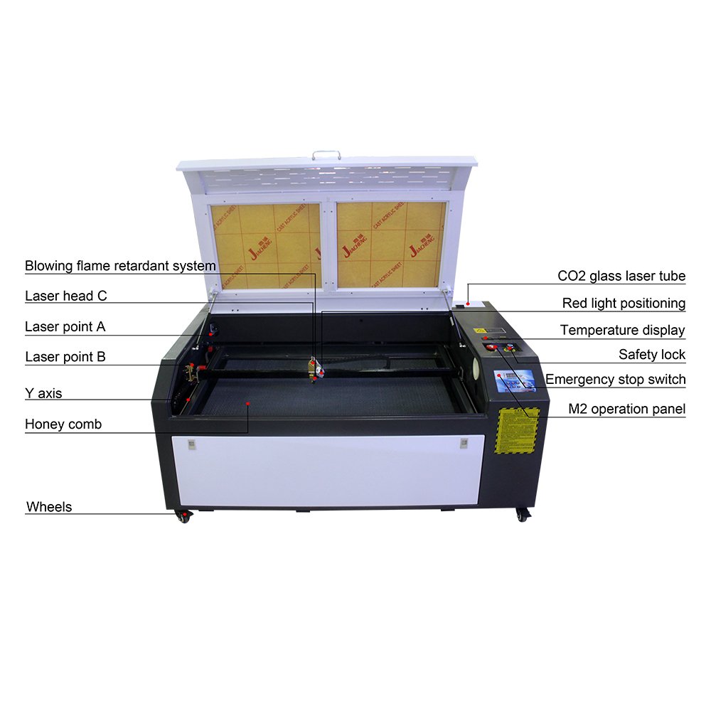 7050 Cutting Non-Metal Material 80W 100W CO2 Laser Engraving Machine 1 Year Warranty