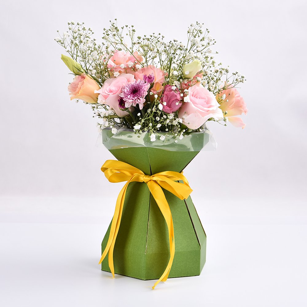 Hot Sale Handmade Flower packaging Basket Waterproof Paper Gift Box