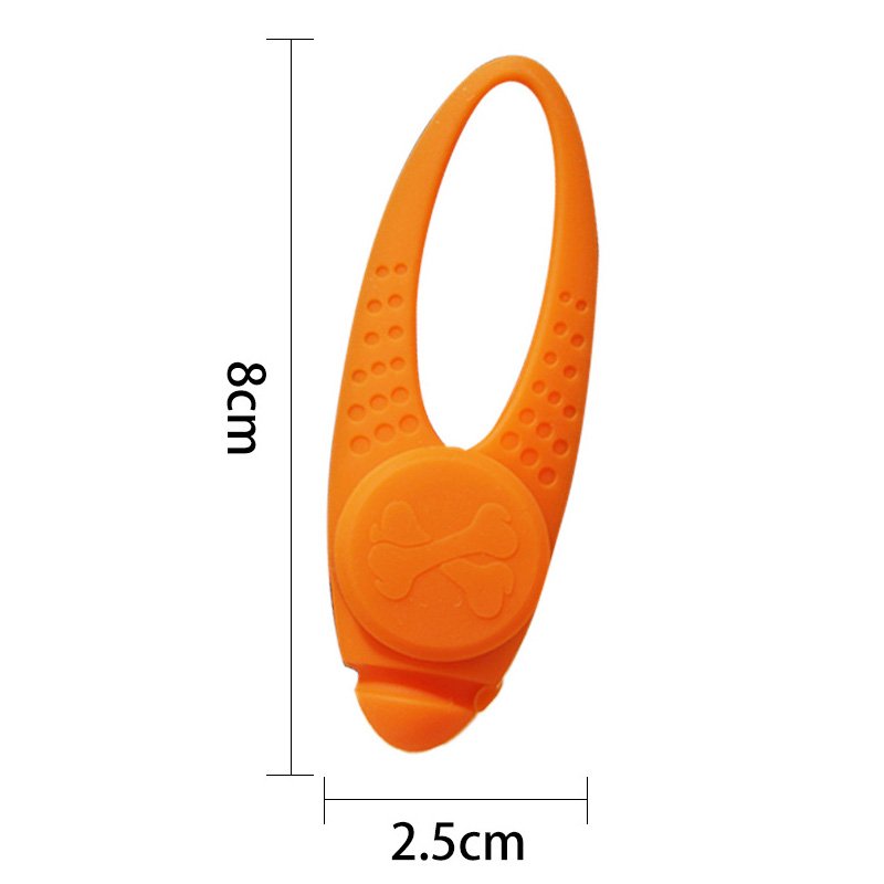 free size soft multi colors water resistance silicone bright glow light outdoor safety led dog pendant for promotional pet gift
