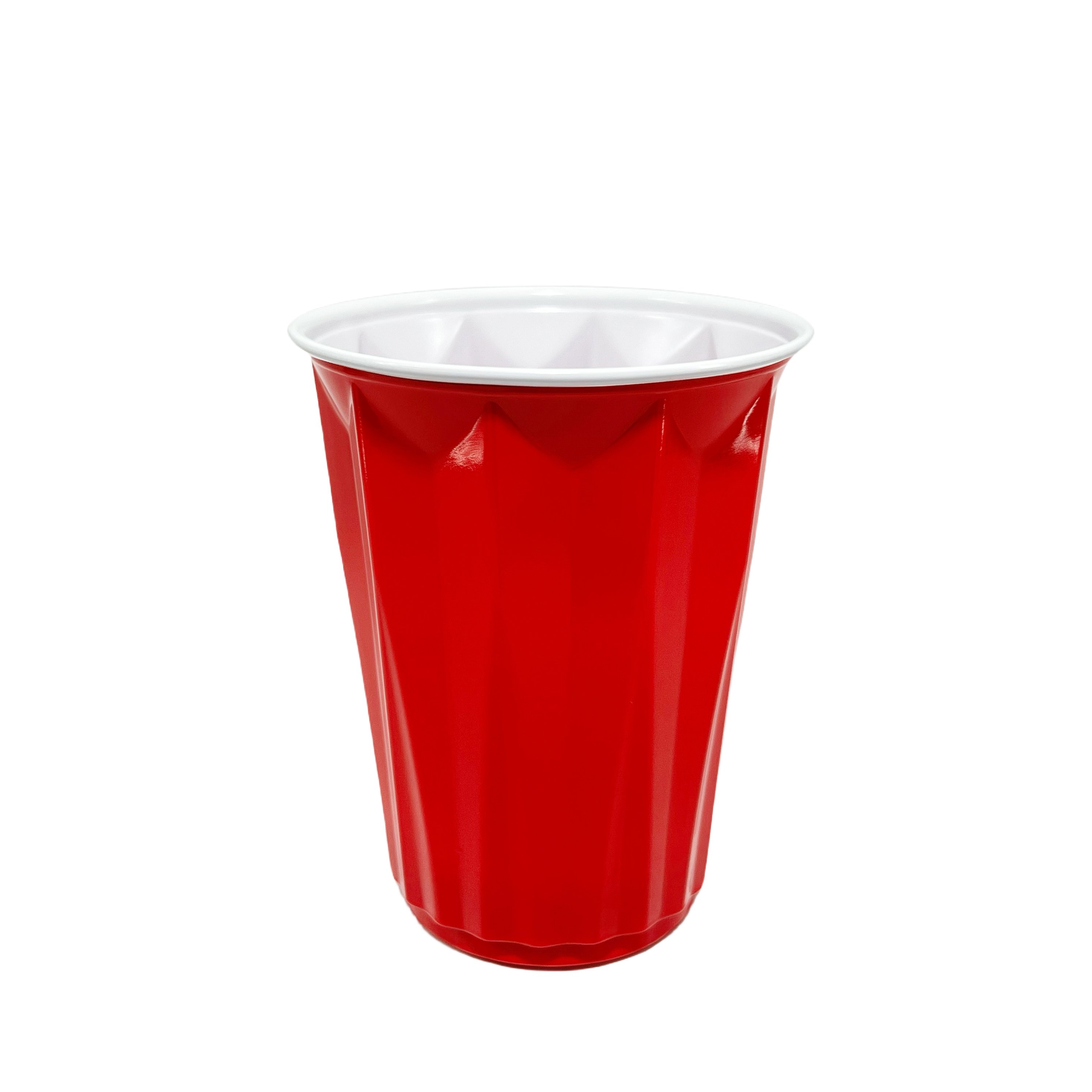 High Quality 9oz Custom Rhombus Design Beer Pong Drinking Game Cups Unbreakable Party Disposable Plastic Cups