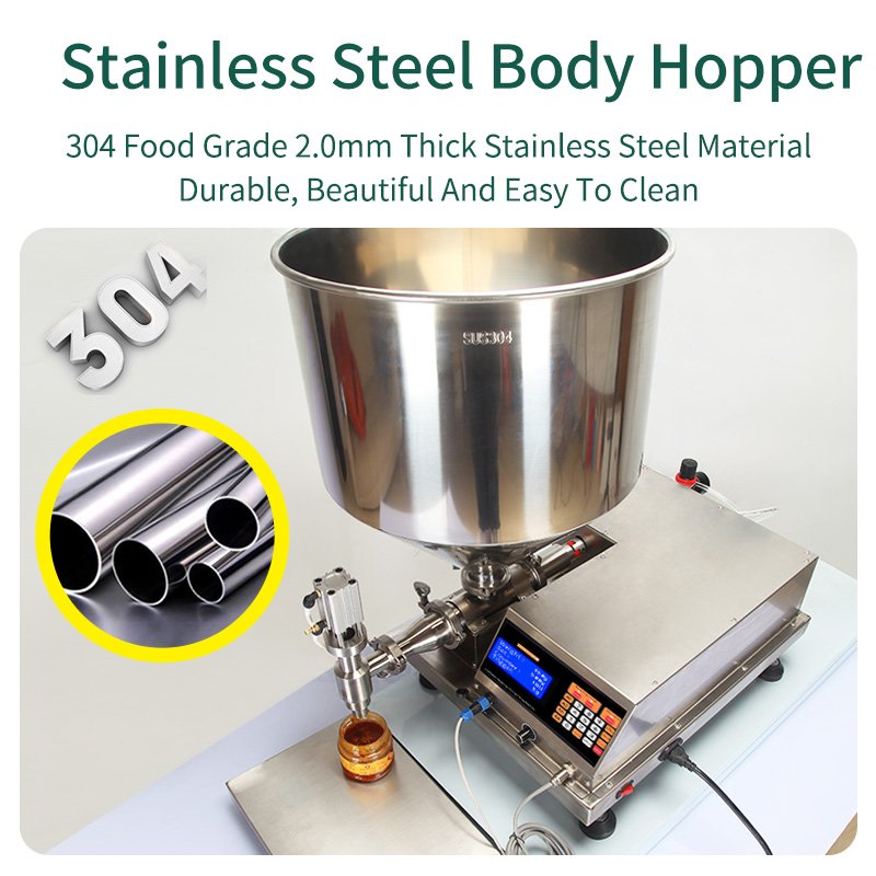 Automatic Single Nozzle Lotion Tomato Sauce Peanut Butter Bottle Thick Cream Paste Filling Machine