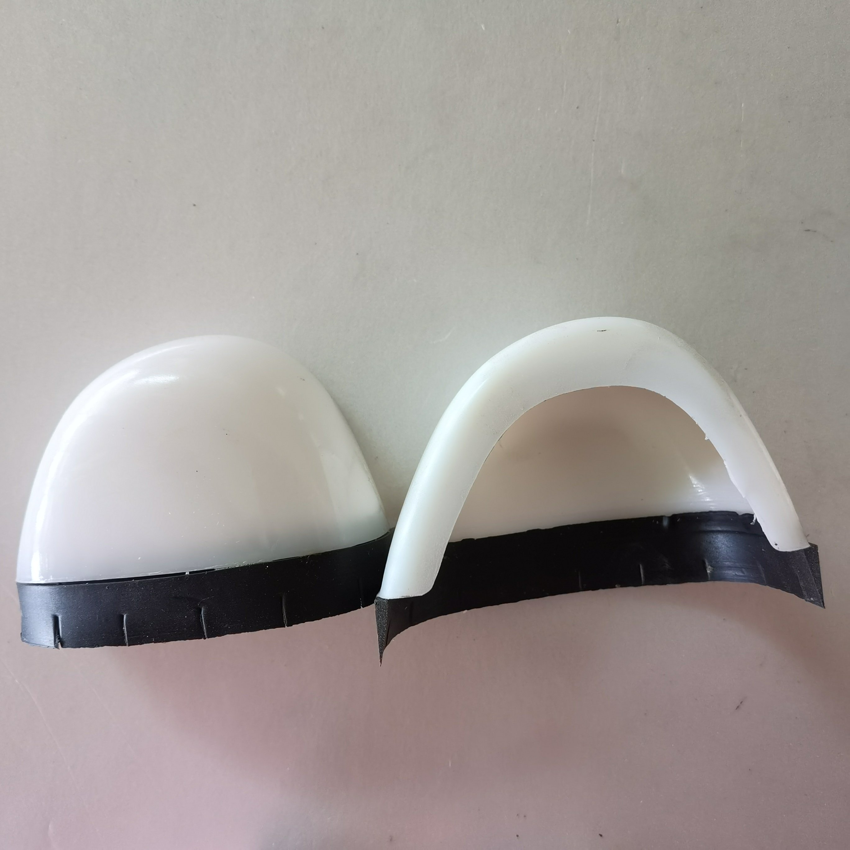 Custom Lightweight Anti-smash Plastic Toe Cap For Safety Shoes
