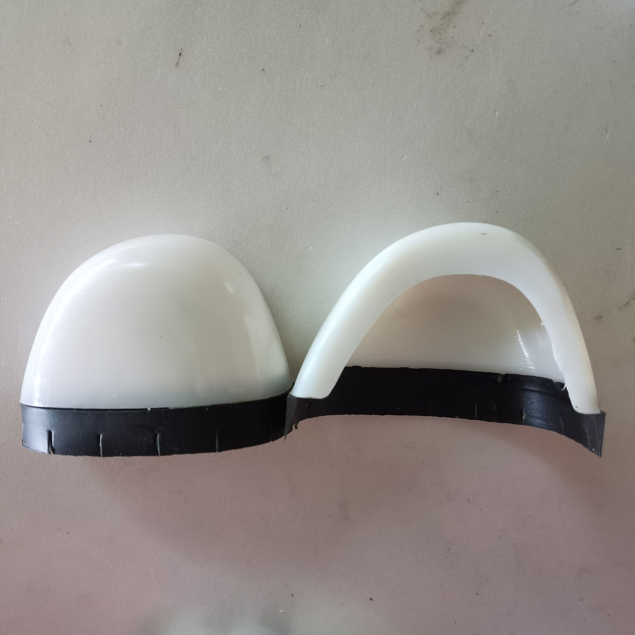 Custom Lightweight Anti-smash Plastic Toe Cap For Safety Shoes