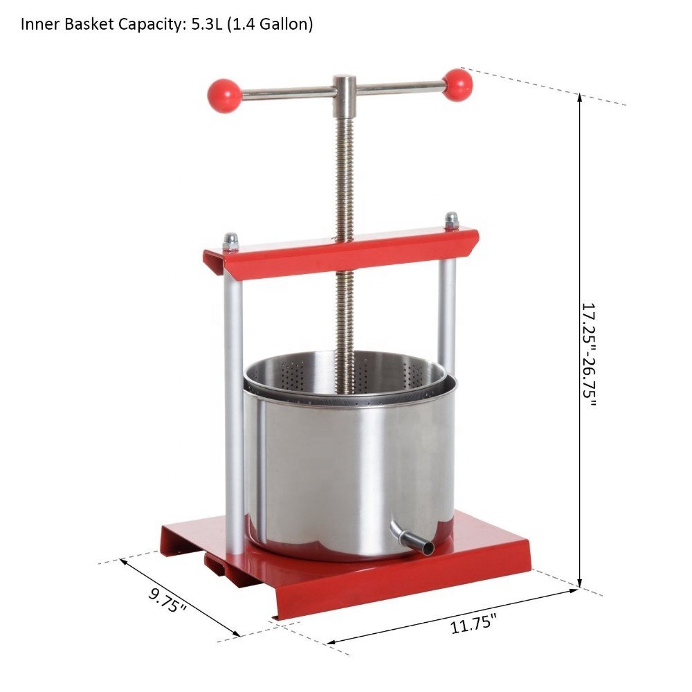 Factory Supply Manual Assembled Mini Size Tabletop Manual Stainless Steel Fruit Press