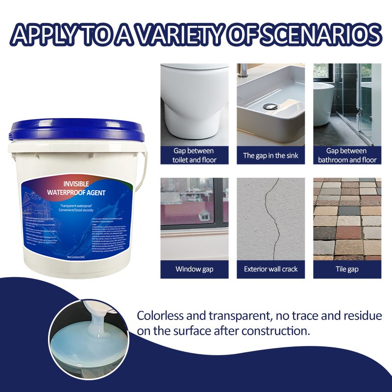 Water Based Adhesive Glue Water Resistant Coating Transparent Waterproof Sealant